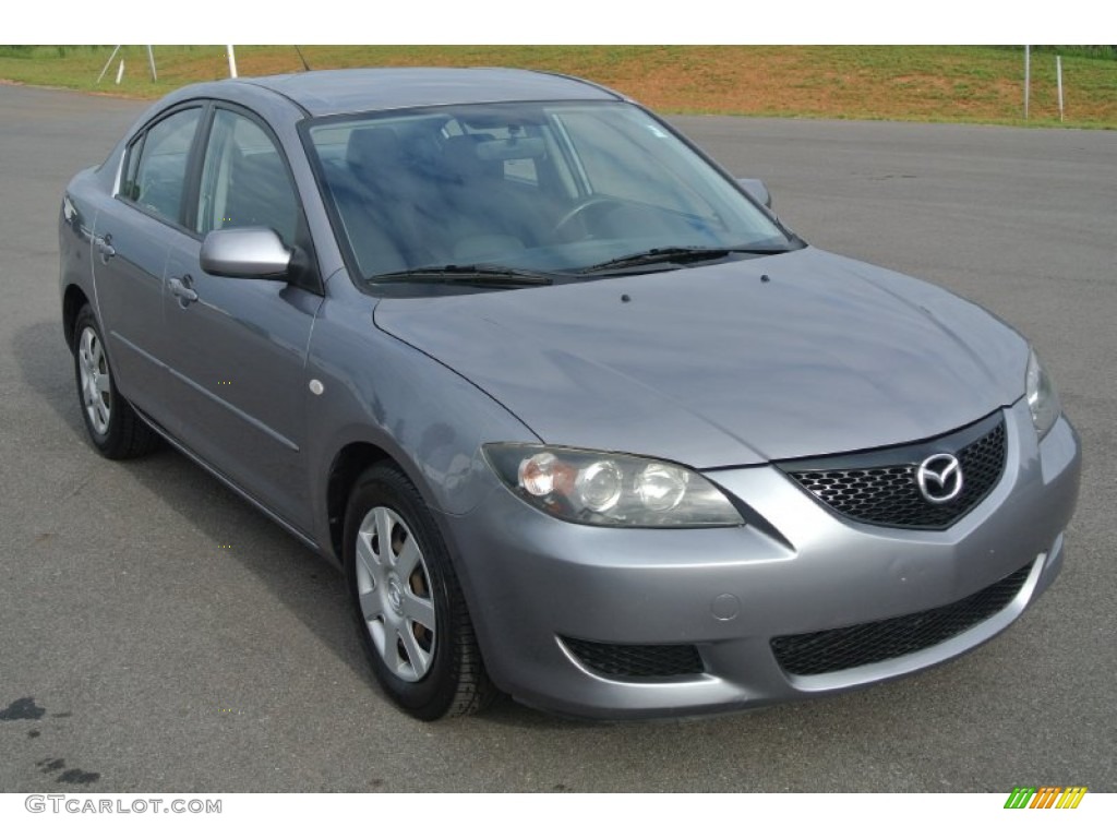 2006 MAZDA3 i Sedan - Titanium Gray Metallic / Black photo #1