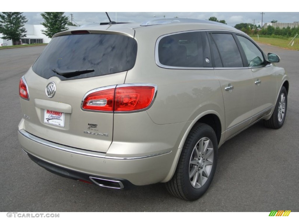 2015 Enclave Leather - Champagne Silver Metallic / Ebony/Ebony photo #5