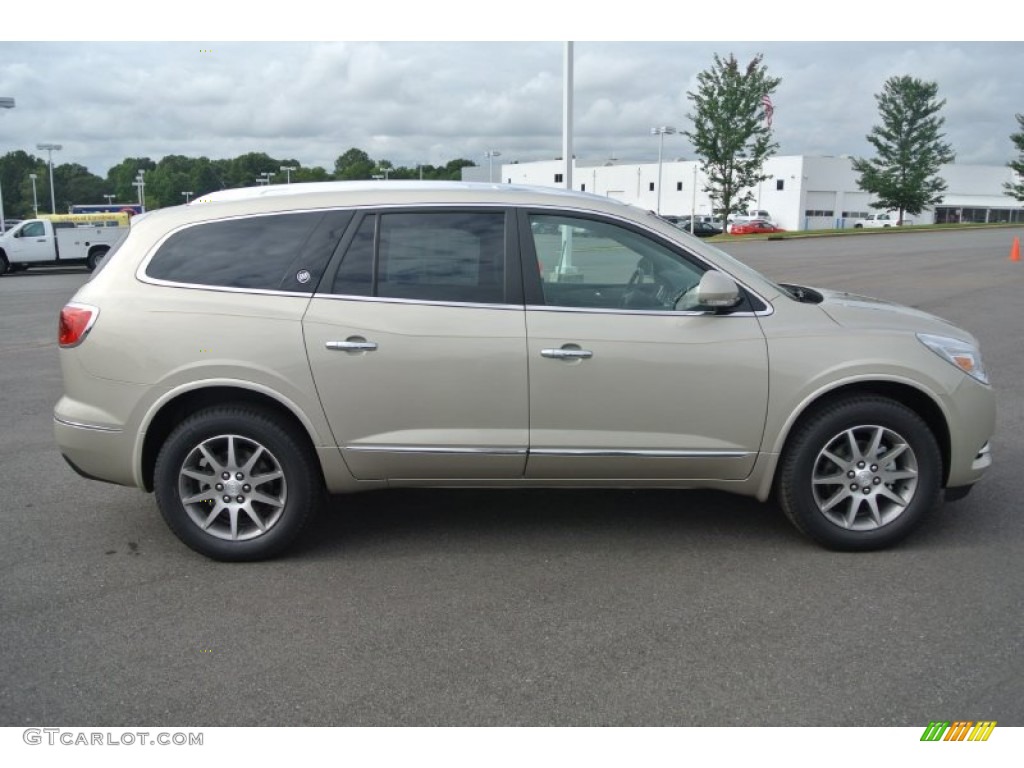 2015 Enclave Leather - Champagne Silver Metallic / Ebony/Ebony photo #6