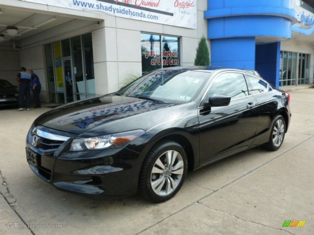 2011 Accord EX-L Coupe - Crystal Black Pearl / Black photo #1