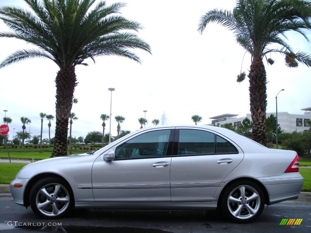 2004 C 230 Kompressor Sedan - Brilliant Silver Metallic / Ash Grey photo #1