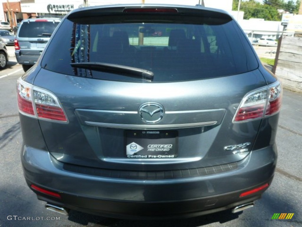 2011 CX-9 Grand Touring AWD - Dolphin Gray Mica / Black photo #11