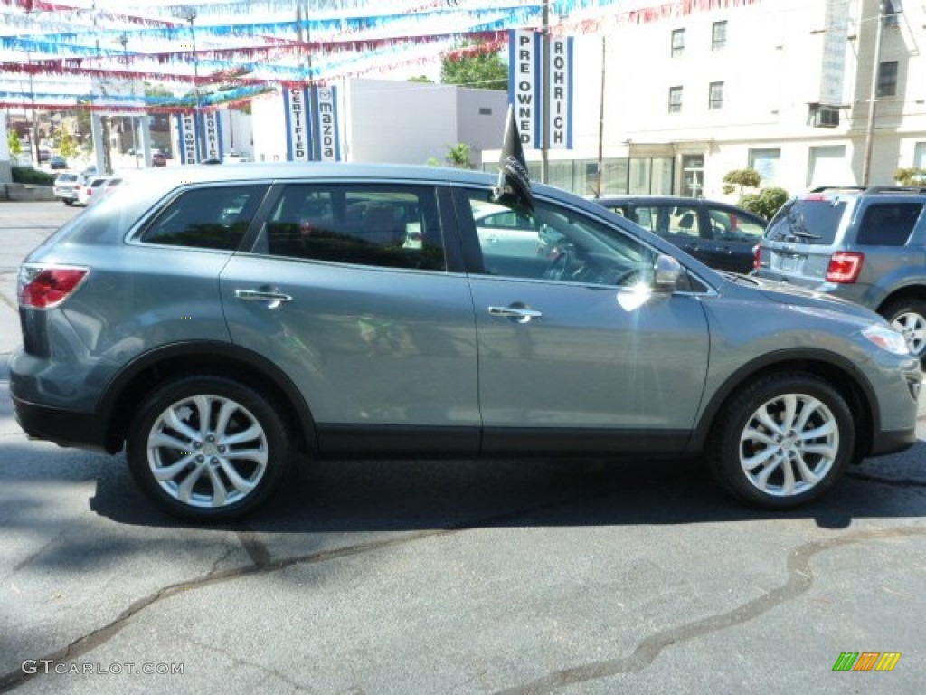 2011 CX-9 Grand Touring AWD - Dolphin Gray Mica / Black photo #13