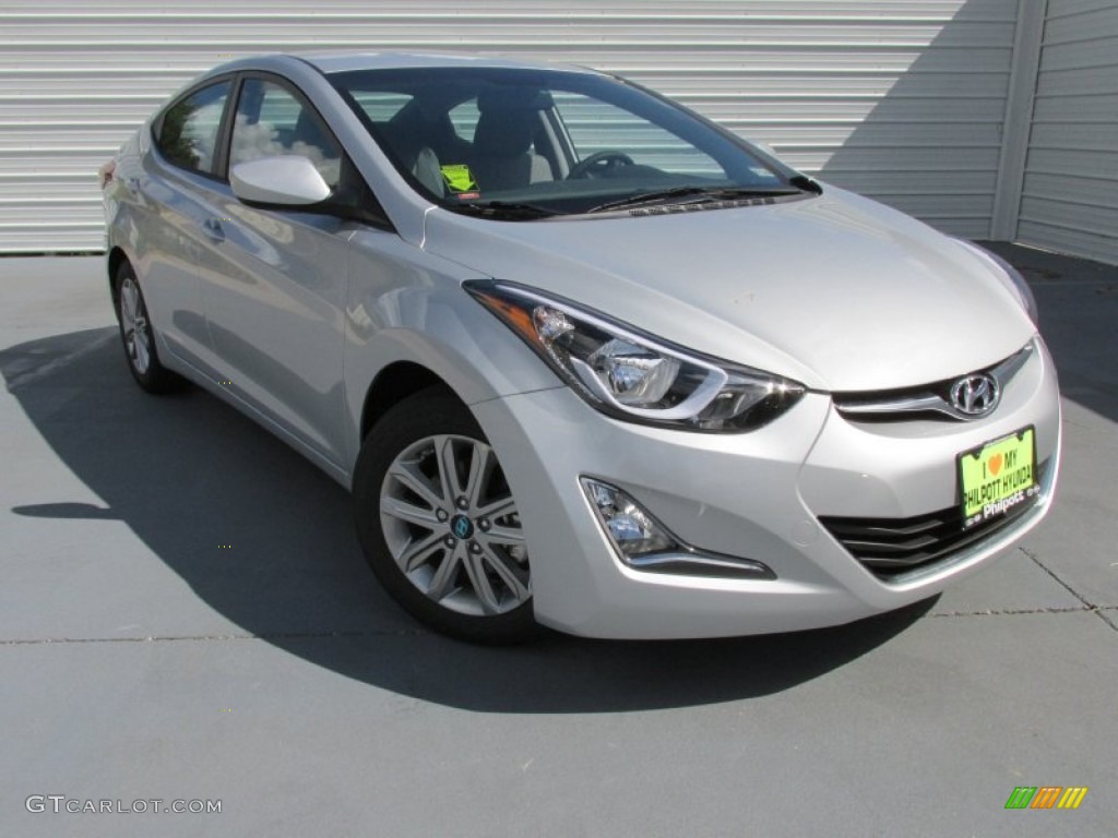 2015 Elantra SE Sedan - Shimmering Air Silver / Gray photo #1