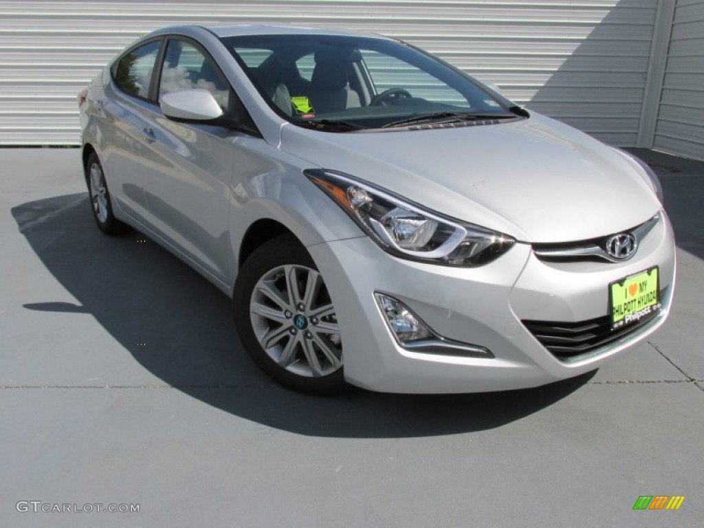 2015 Elantra SE Sedan - Shimmering Air Silver / Gray photo #2