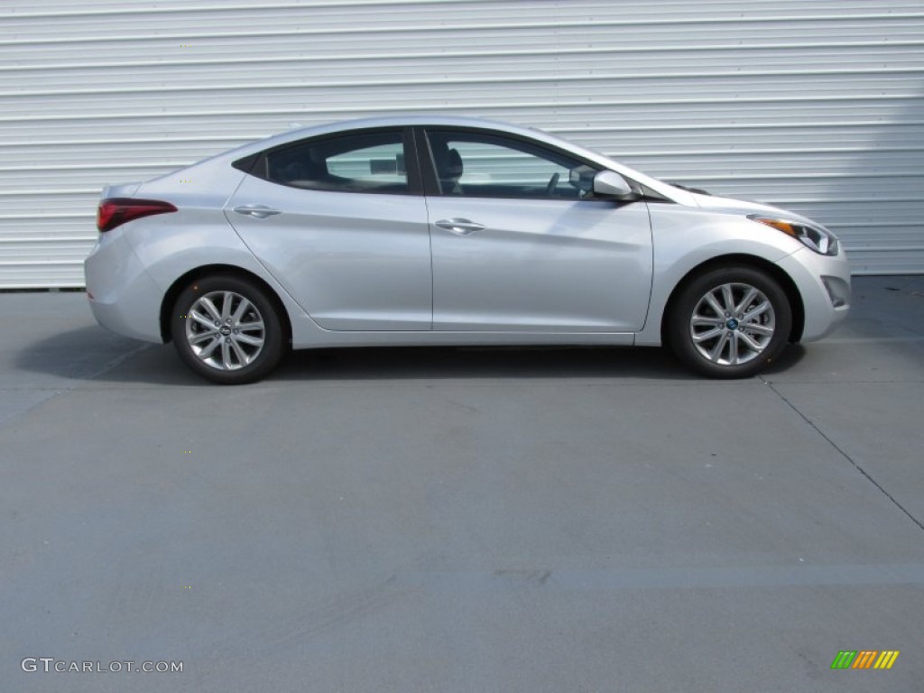 2015 Elantra SE Sedan - Shimmering Air Silver / Gray photo #3