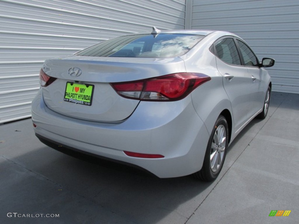 2015 Elantra SE Sedan - Shimmering Air Silver / Gray photo #4