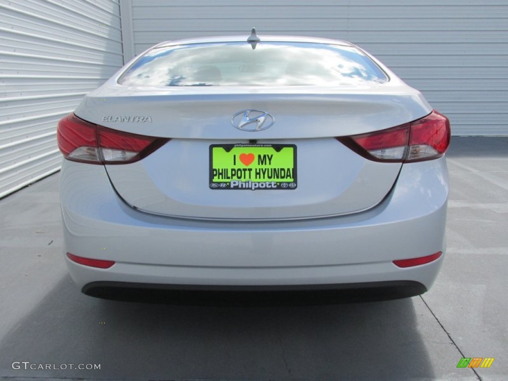 2015 Elantra SE Sedan - Shimmering Air Silver / Gray photo #5