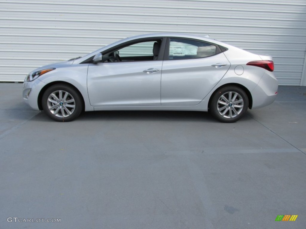 2015 Elantra SE Sedan - Shimmering Air Silver / Gray photo #6