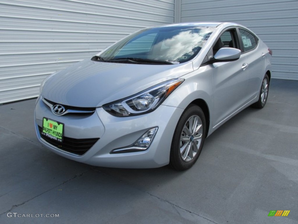 2015 Elantra SE Sedan - Shimmering Air Silver / Gray photo #7