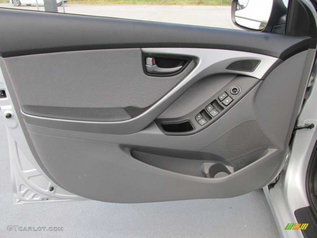 2015 Elantra SE Sedan - Shimmering Air Silver / Gray photo #20