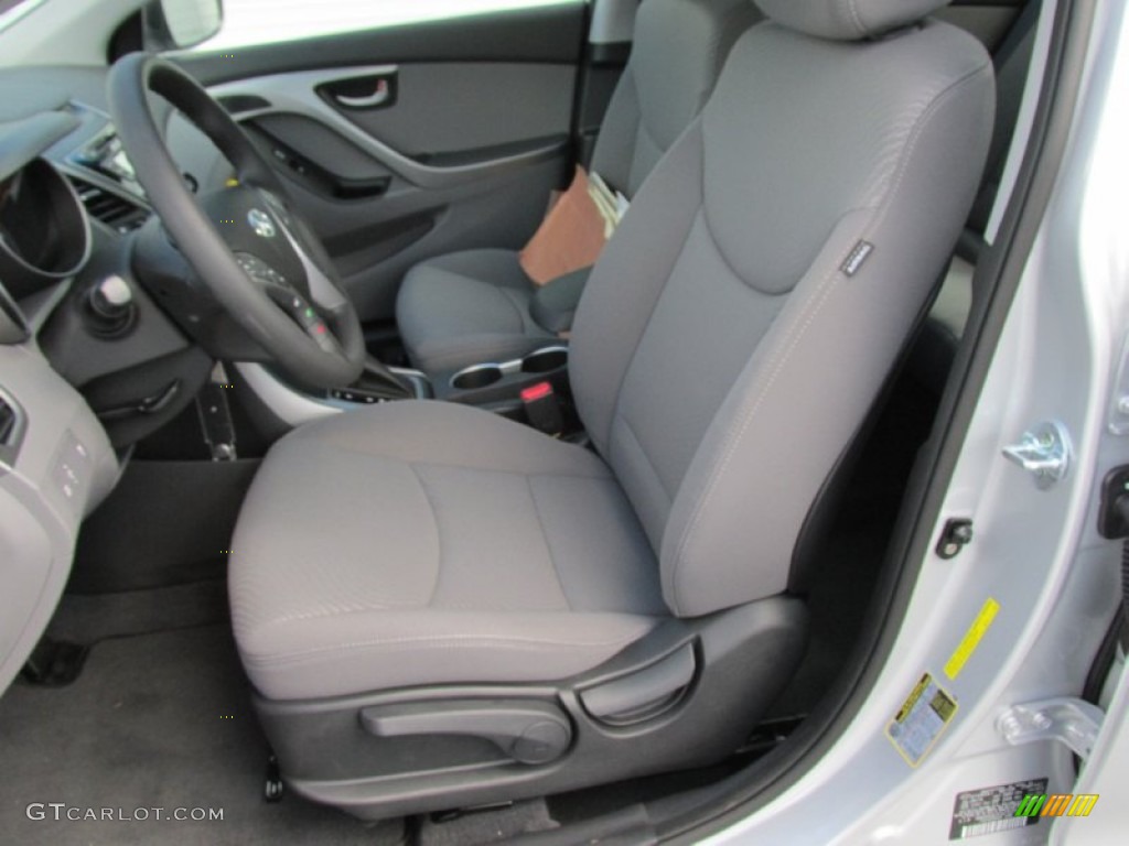 2015 Elantra SE Sedan - Shimmering Air Silver / Gray photo #22