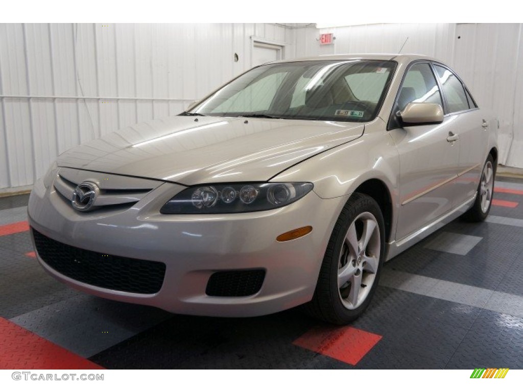2007 MAZDA6 i Sport Sedan - Smokestone / Beige photo #3