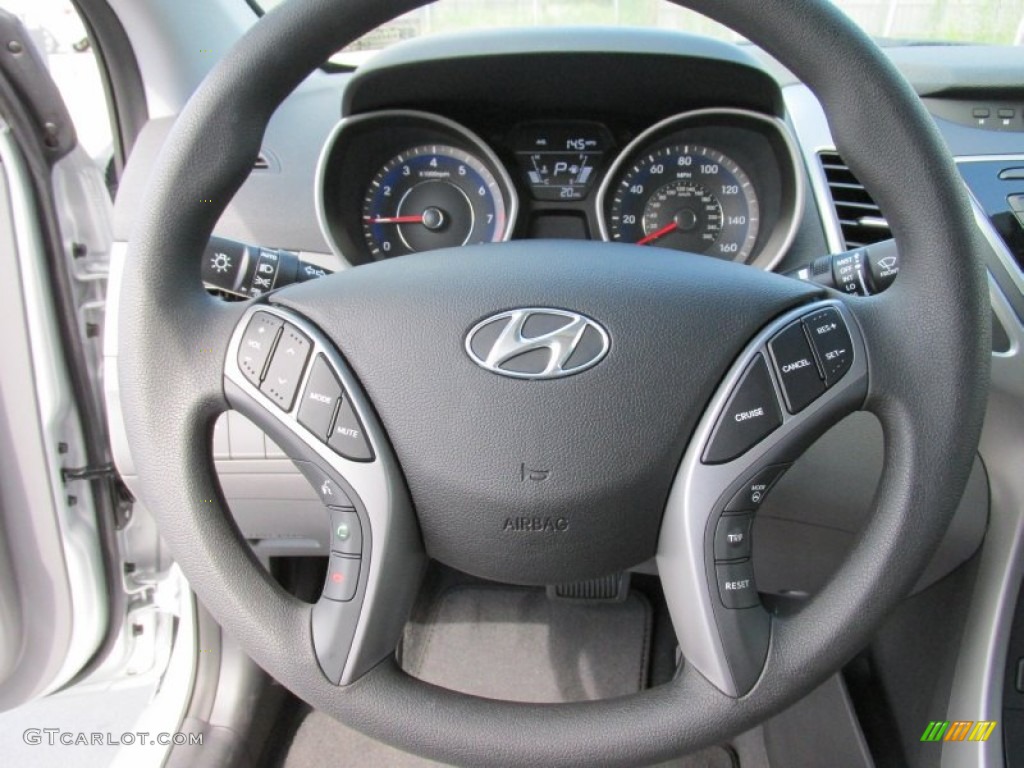 2015 Elantra SE Sedan - Shimmering Air Silver / Gray photo #29