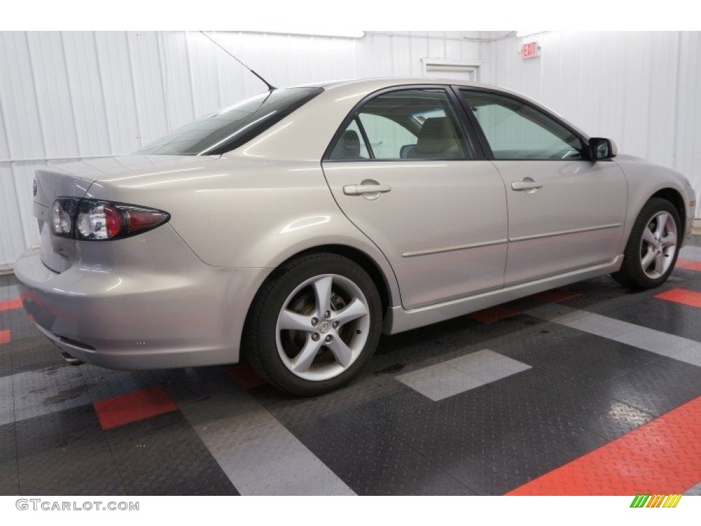 2007 MAZDA6 i Sport Sedan - Smokestone / Beige photo #7