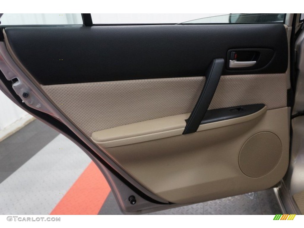 2007 MAZDA6 i Sport Sedan - Smokestone / Beige photo #15