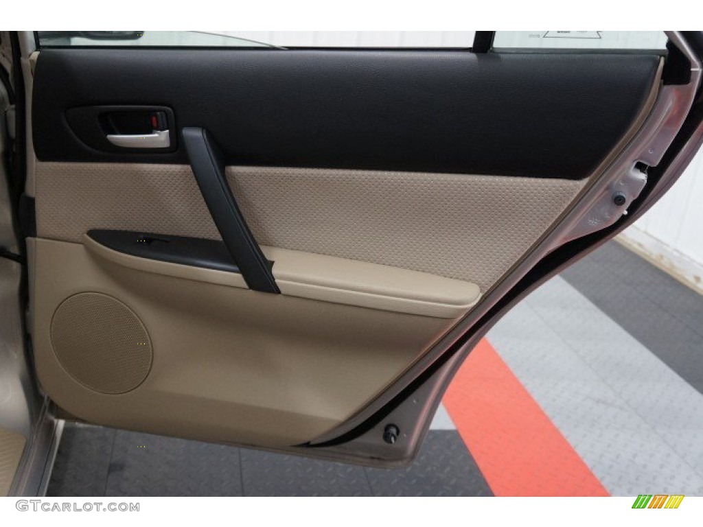2007 MAZDA6 i Sport Sedan - Smokestone / Beige photo #16