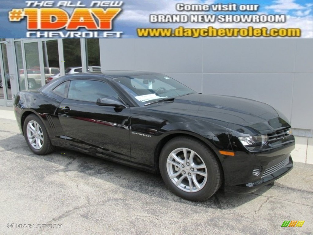 2015 Camaro LS Coupe - Black / Black photo #1