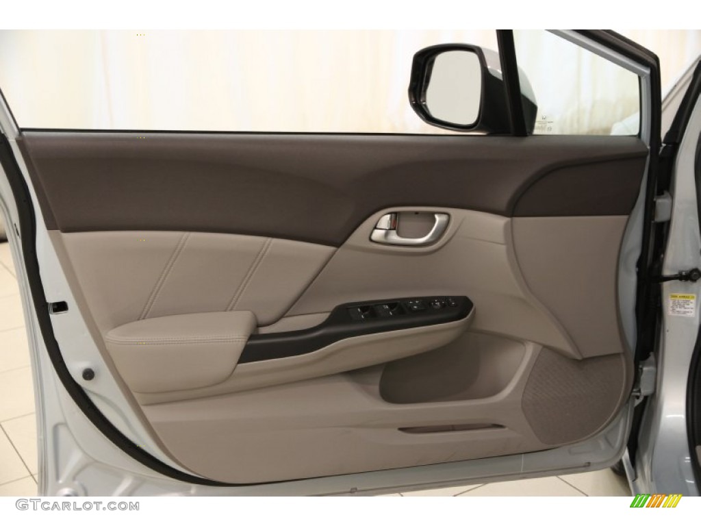2012 Civic EX-L Sedan - Cool Mist Metallic / Gray photo #4