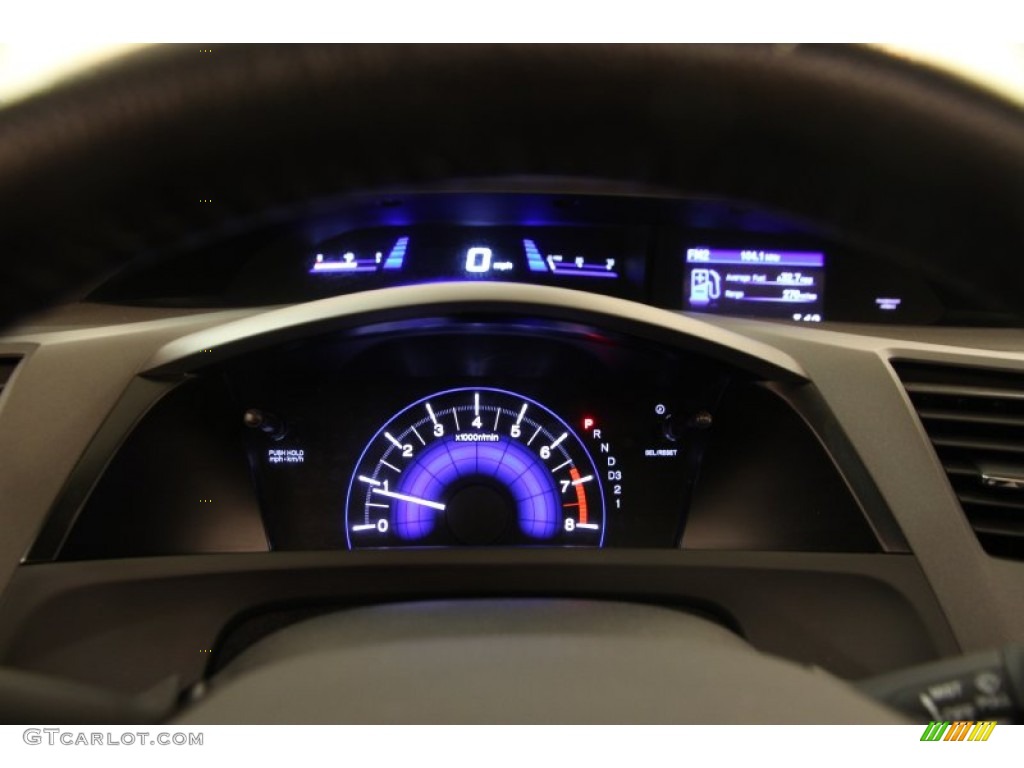 2012 Civic EX-L Sedan - Cool Mist Metallic / Gray photo #7
