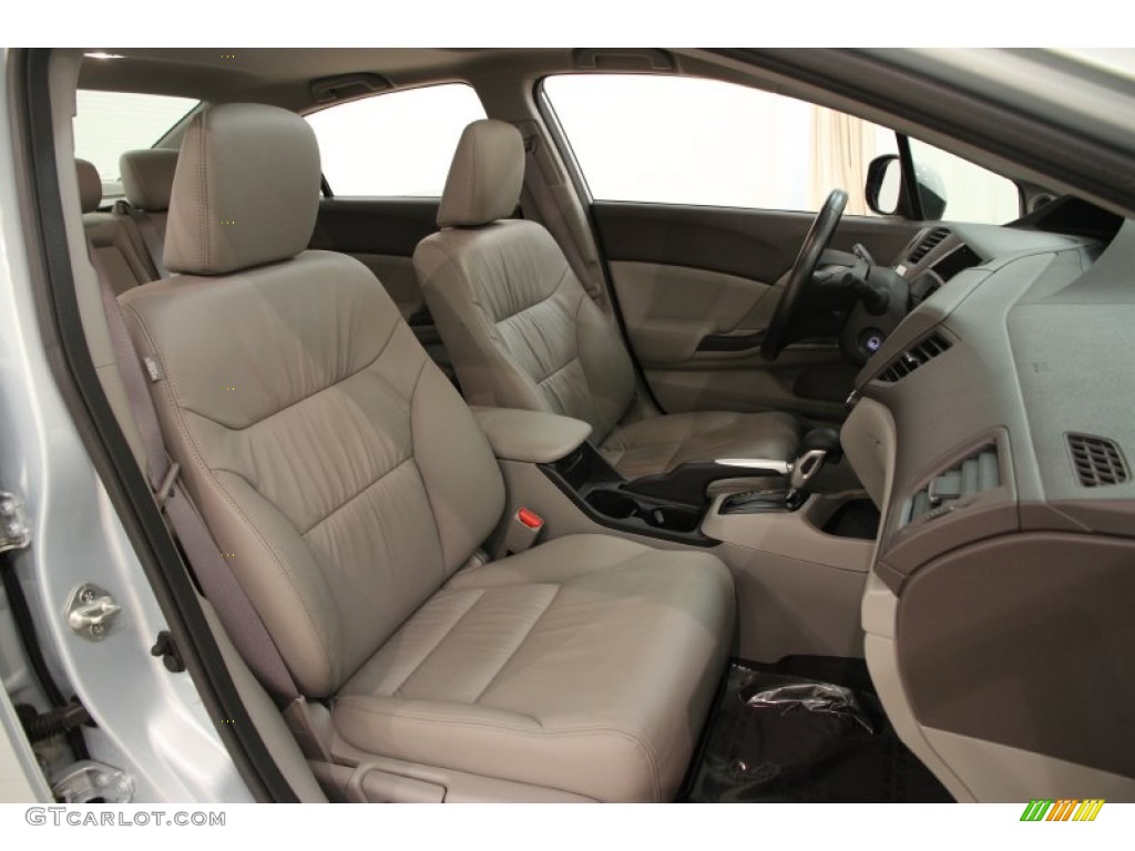 2012 Civic EX-L Sedan - Cool Mist Metallic / Gray photo #16