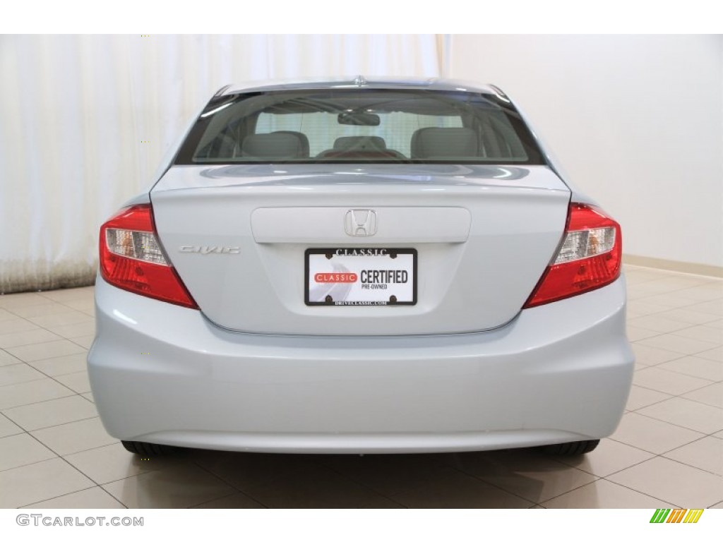 2012 Civic EX-L Sedan - Cool Mist Metallic / Gray photo #19