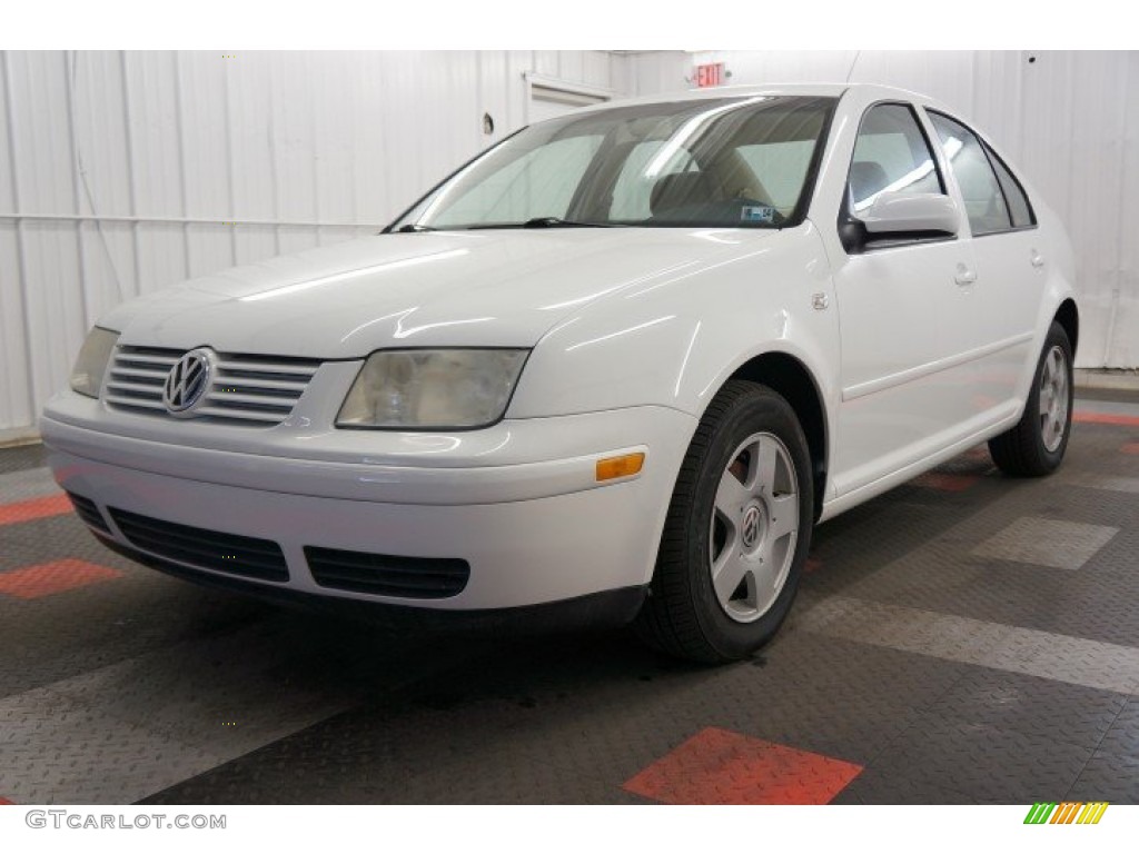 2002 Jetta GLS TDI Sedan - Cool White / Beige photo #2