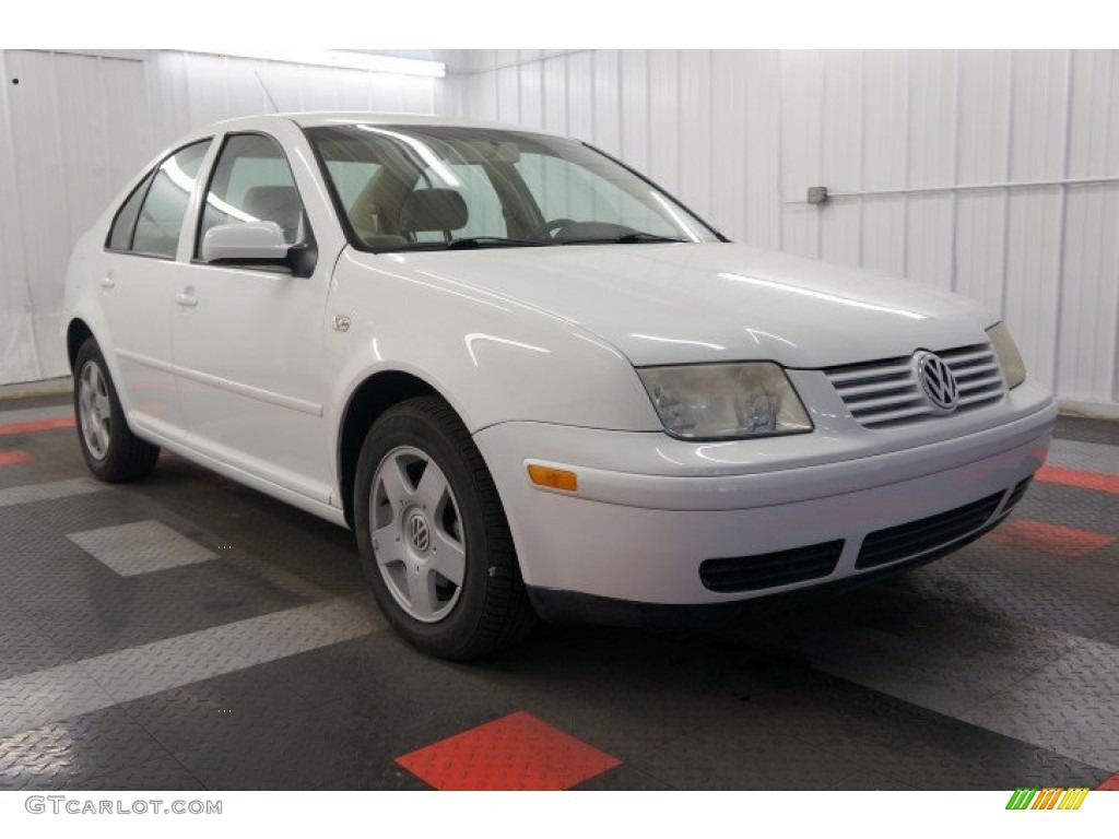 2002 Jetta GLS TDI Sedan - Cool White / Beige photo #4