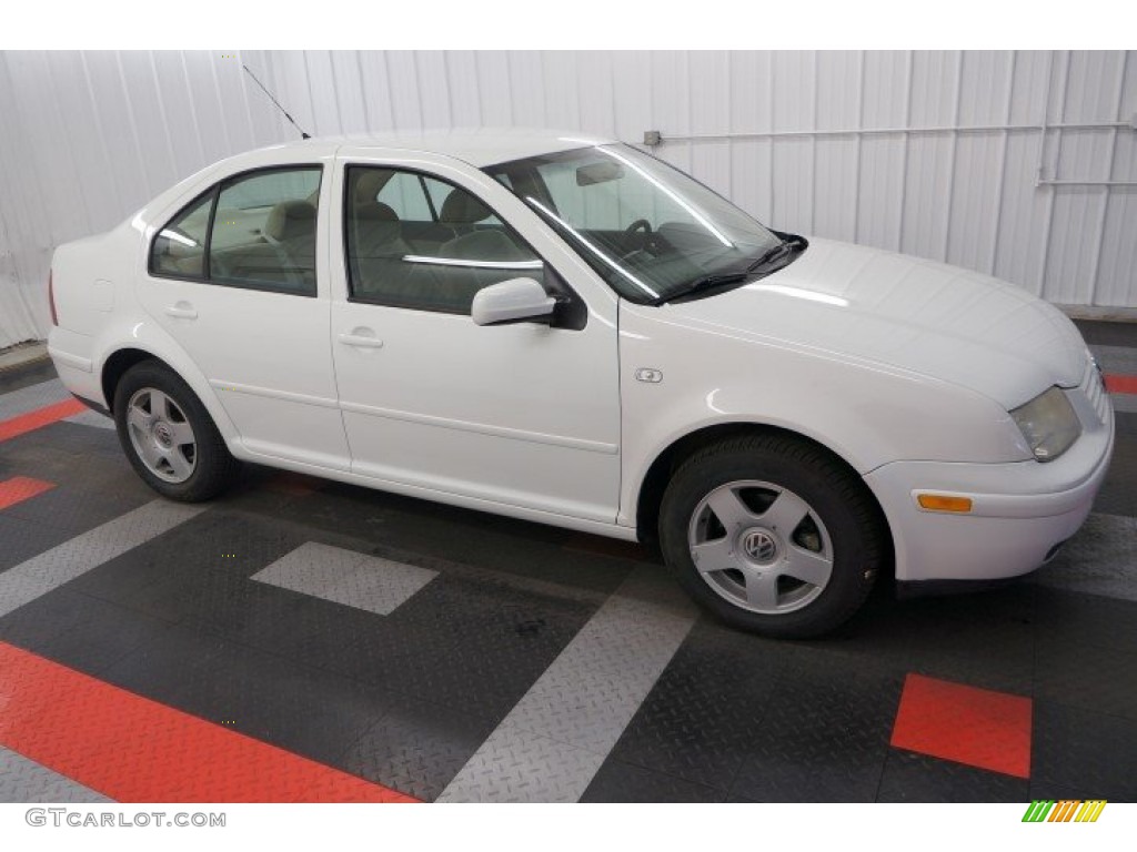 2002 Jetta GLS TDI Sedan - Cool White / Beige photo #5