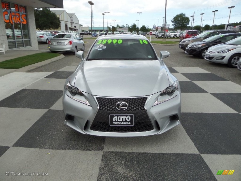 2014 IS 250 F Sport - Silver Lining Metallic / Black photo #2