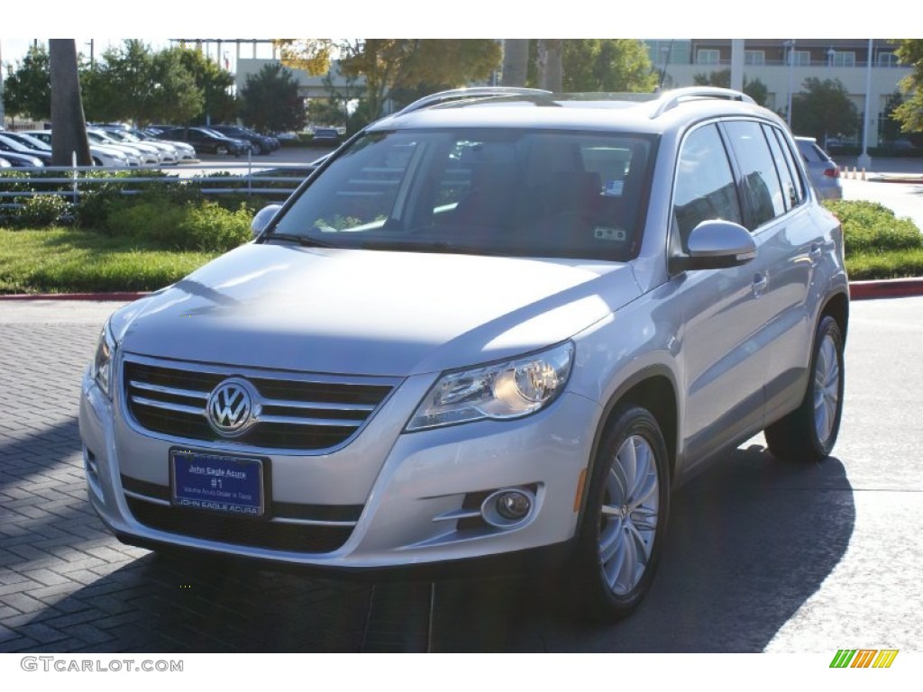 2011 Tiguan SEL - Reflex Silver Metallic / Charcoal photo #3