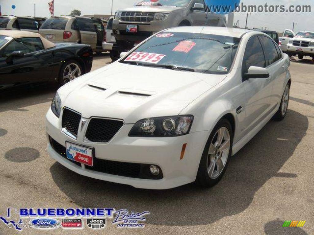 2008 G8 GT - White Hot / Onyx/Red photo #1