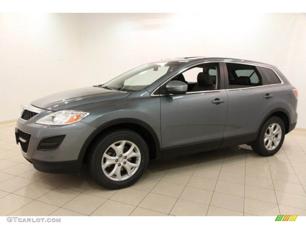 2011 CX-9 Touring AWD - Dolphin Gray Mica / Black photo #3