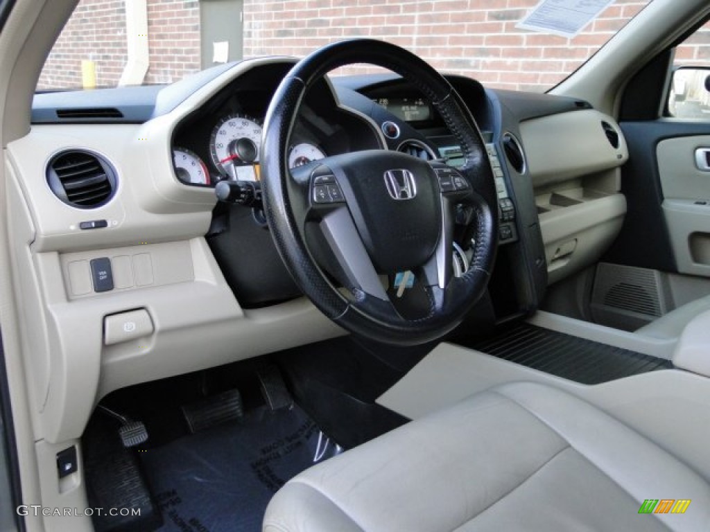 Beige Interior 2009 Honda Pilot EX-L Photo #97187207