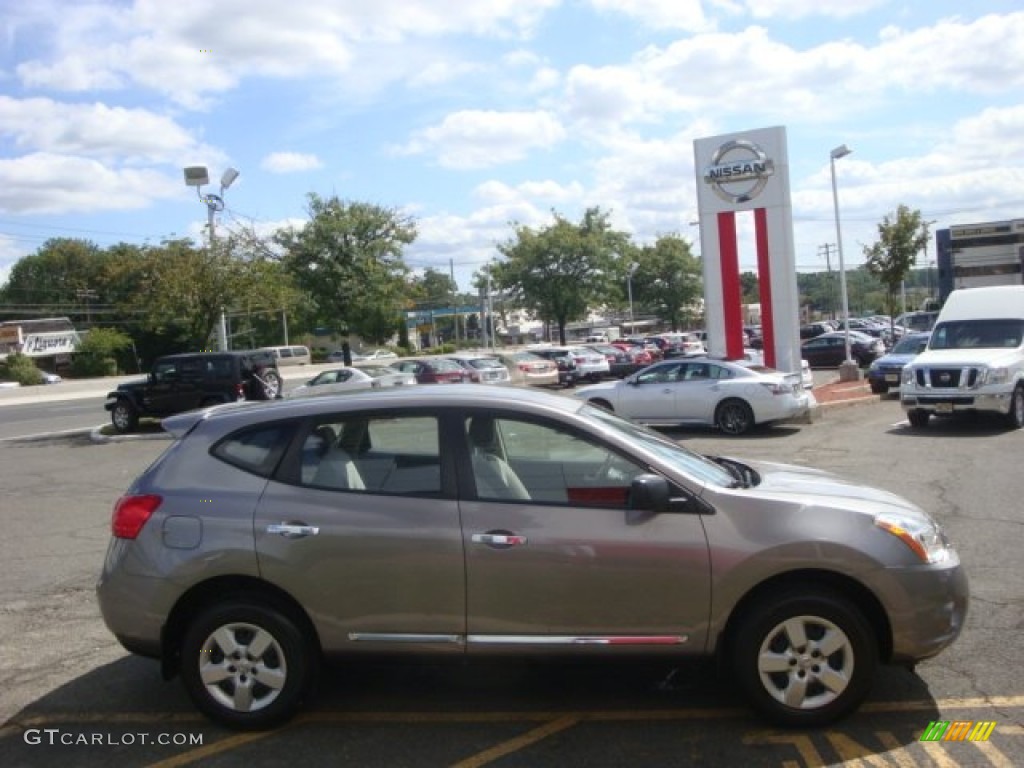2011 Rogue S AWD - Platinum Graphite / Gray photo #4