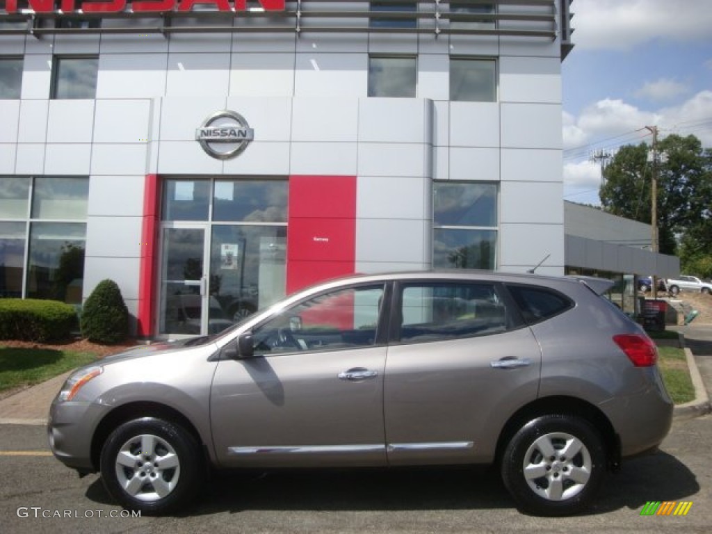 2011 Rogue S AWD - Platinum Graphite / Gray photo #8