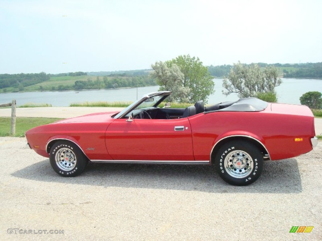 1972 Mustang Convertible - Bright Red / Black photo #1