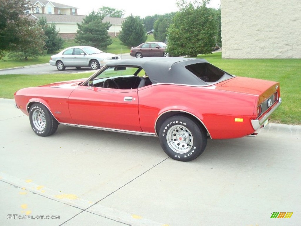 1972 Mustang Convertible - Bright Red / Black photo #4