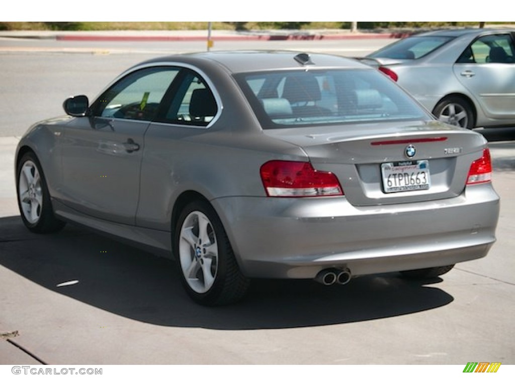 2011 1 Series 128i Coupe - Space Gray Metallic / Black photo #2