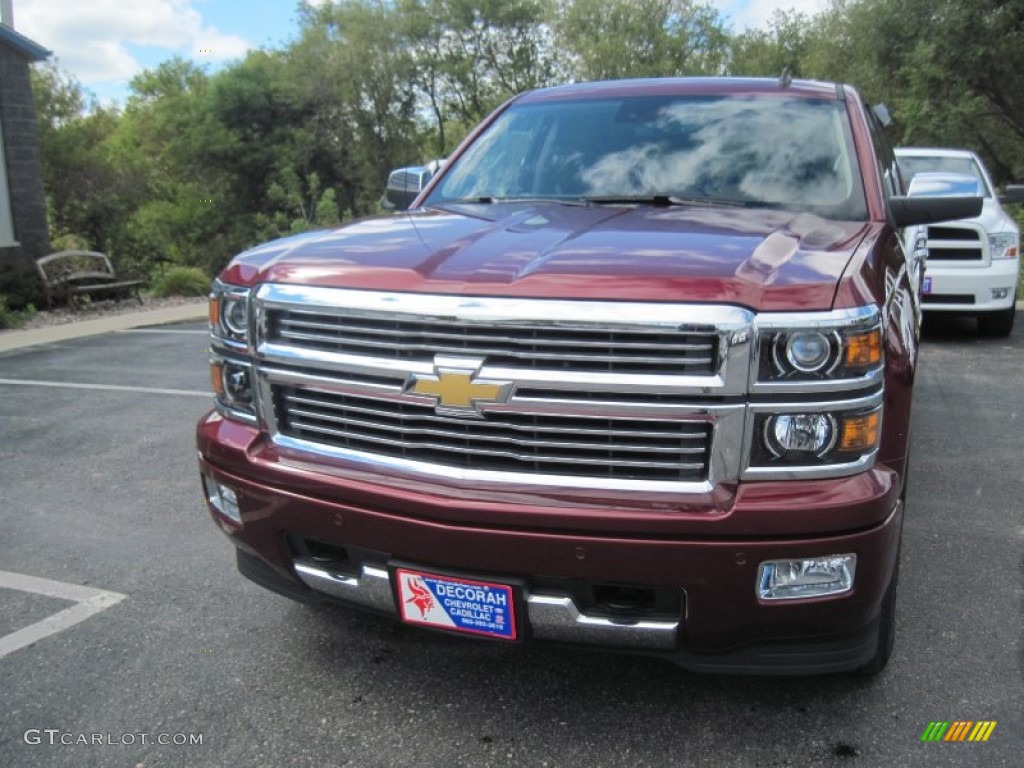 2014 Silverado 1500 High Country Crew Cab 4x4 - Deep Ruby Metallic / High Country Saddle photo #2