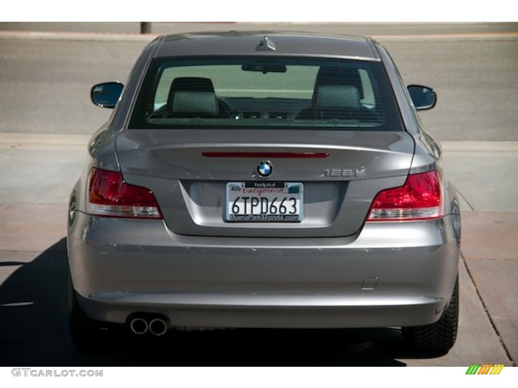 2011 1 Series 128i Coupe - Space Gray Metallic / Black photo #11