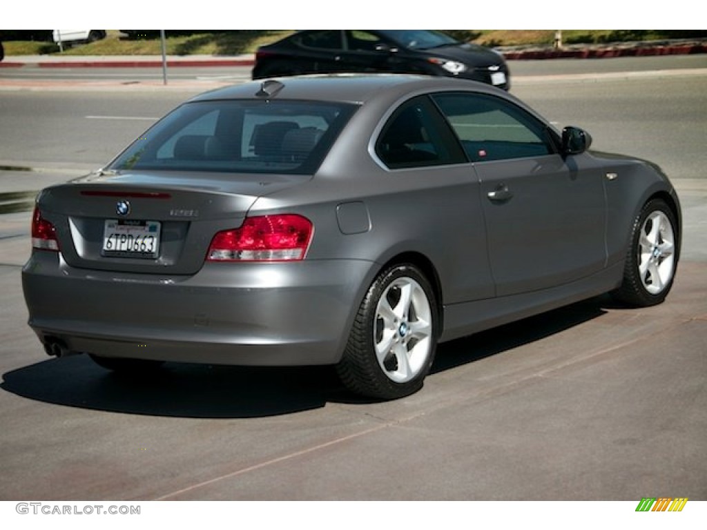 2011 1 Series 128i Coupe - Space Gray Metallic / Black photo #12