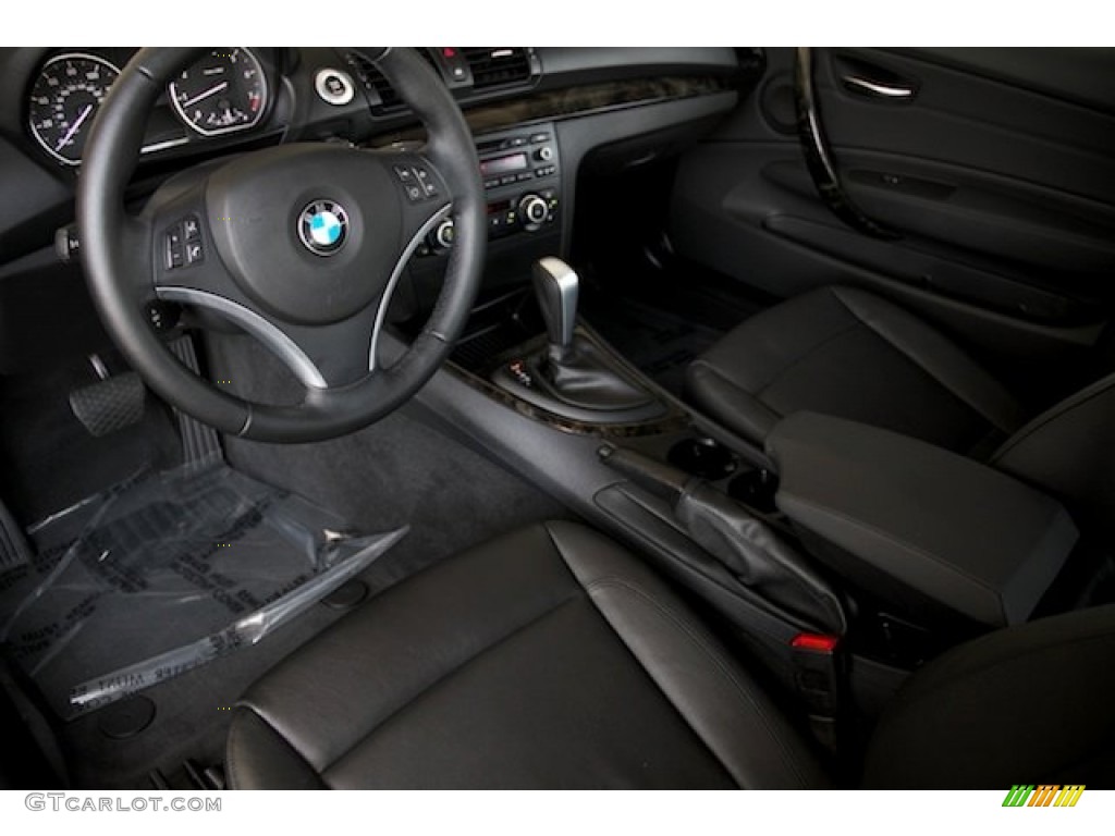 2011 1 Series 128i Coupe - Space Gray Metallic / Black photo #14
