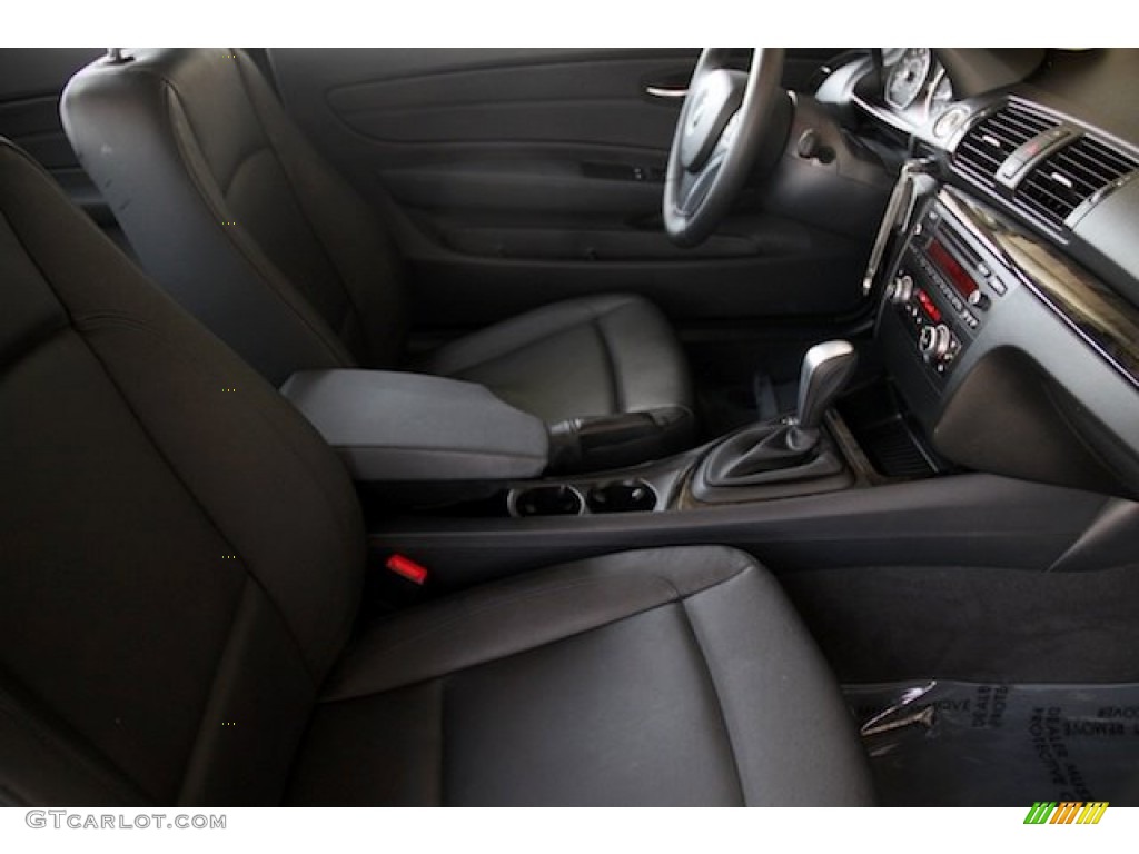 2011 1 Series 128i Coupe - Space Gray Metallic / Black photo #17