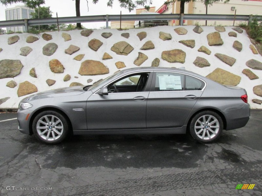 2015 5 Series 535i xDrive Sedan - Space Gray Metallic / Black photo #2