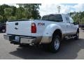 2014 Oxford White Ford F350 Super Duty Lariat Crew Cab 4x4 Dually  photo #3