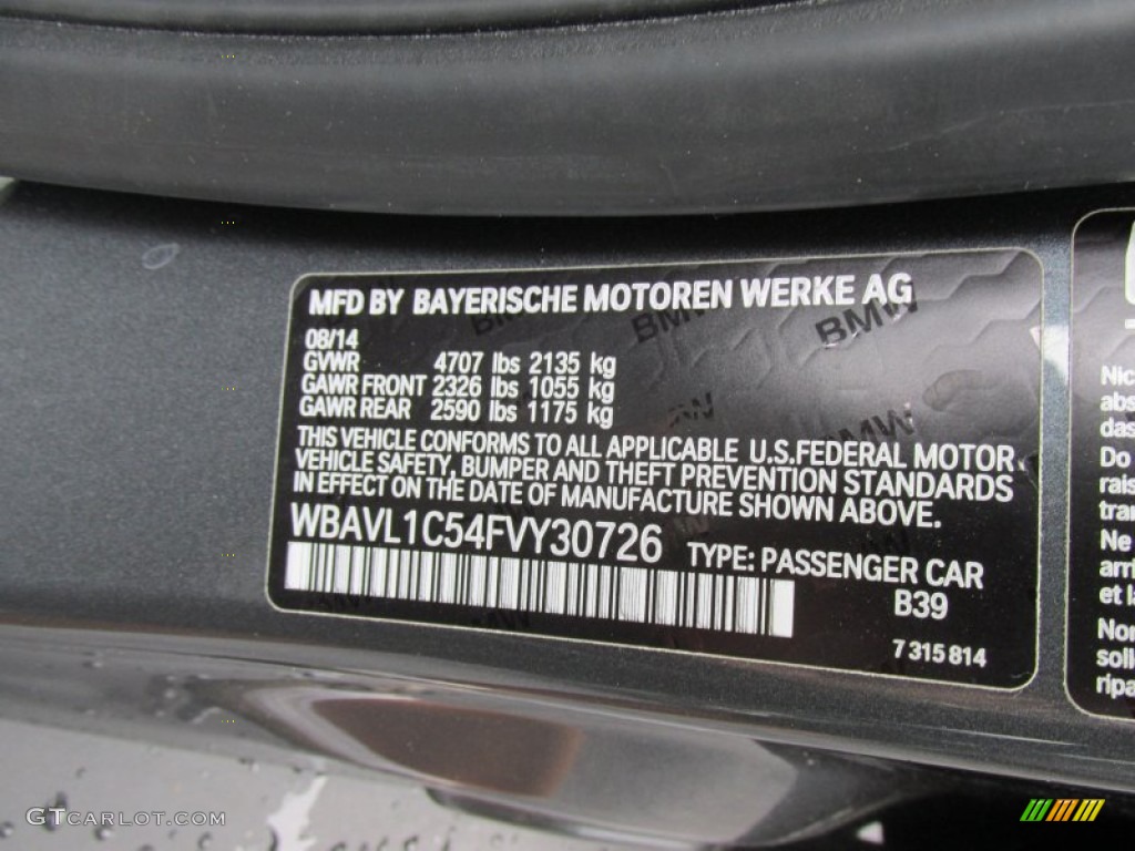 2015 X1 Color Code B39 for Mineral Grey Metallic Photo #97195537