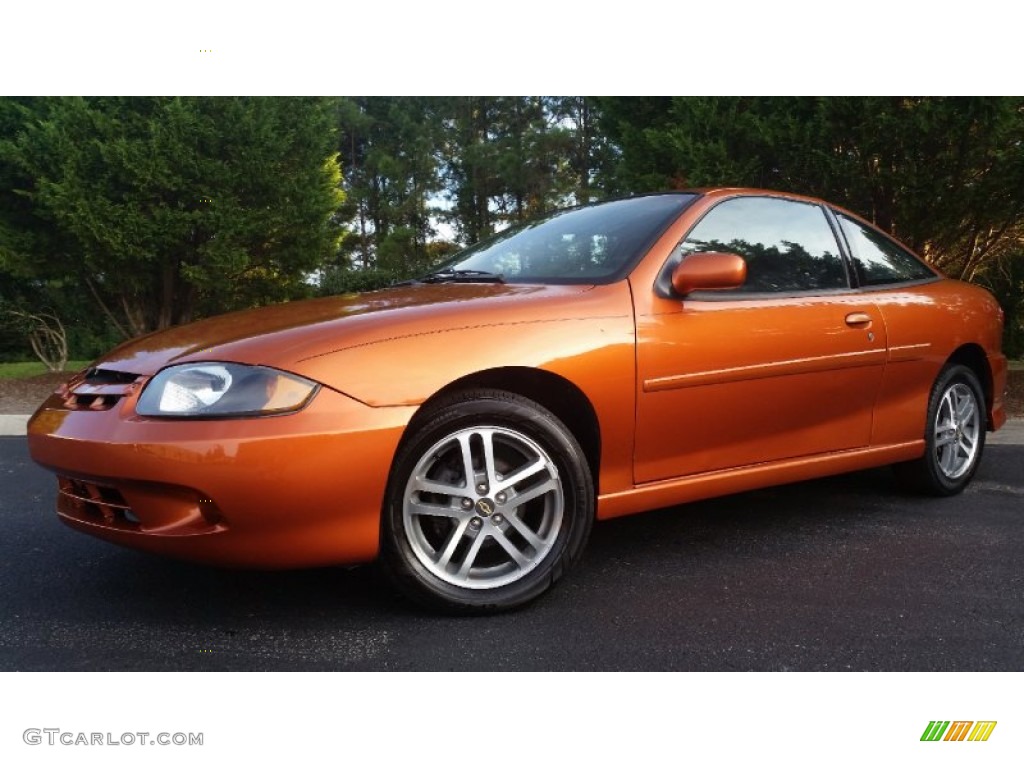 2005 Cavalier LS Sport Coupe - Sunburst Orange Metallic / Graphite Gray photo #1
