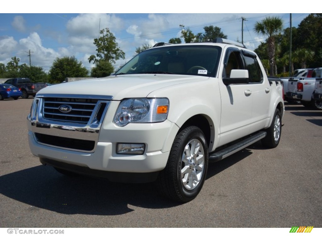 2008 Explorer Sport Trac Limited - White Suede / Camel photo #7