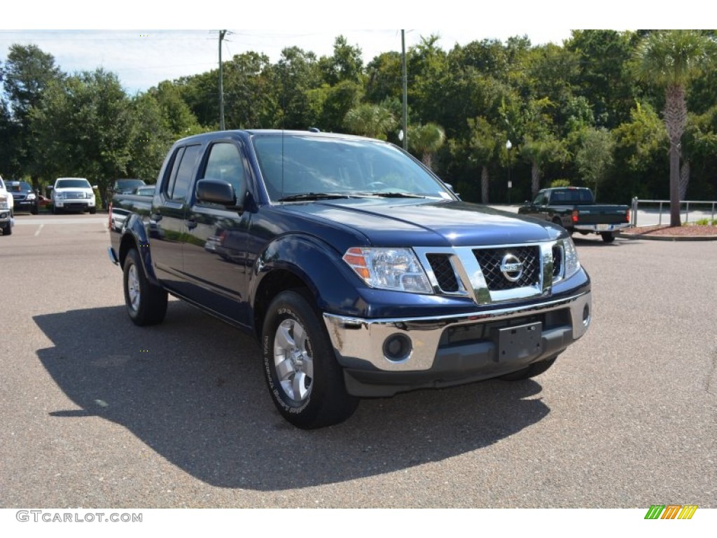 2011 Frontier SV Crew Cab - Navy Blue / Beige photo #1